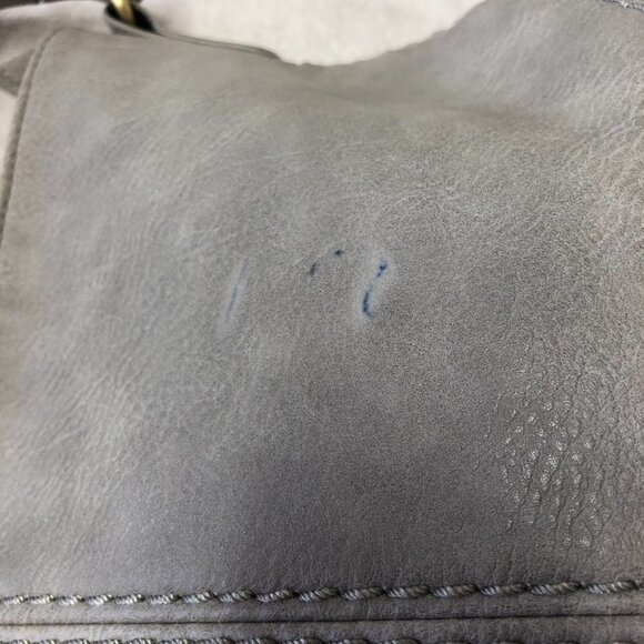 ANTIK Kraft Grey Stitched Hobo Purse - Picture 6 of 16